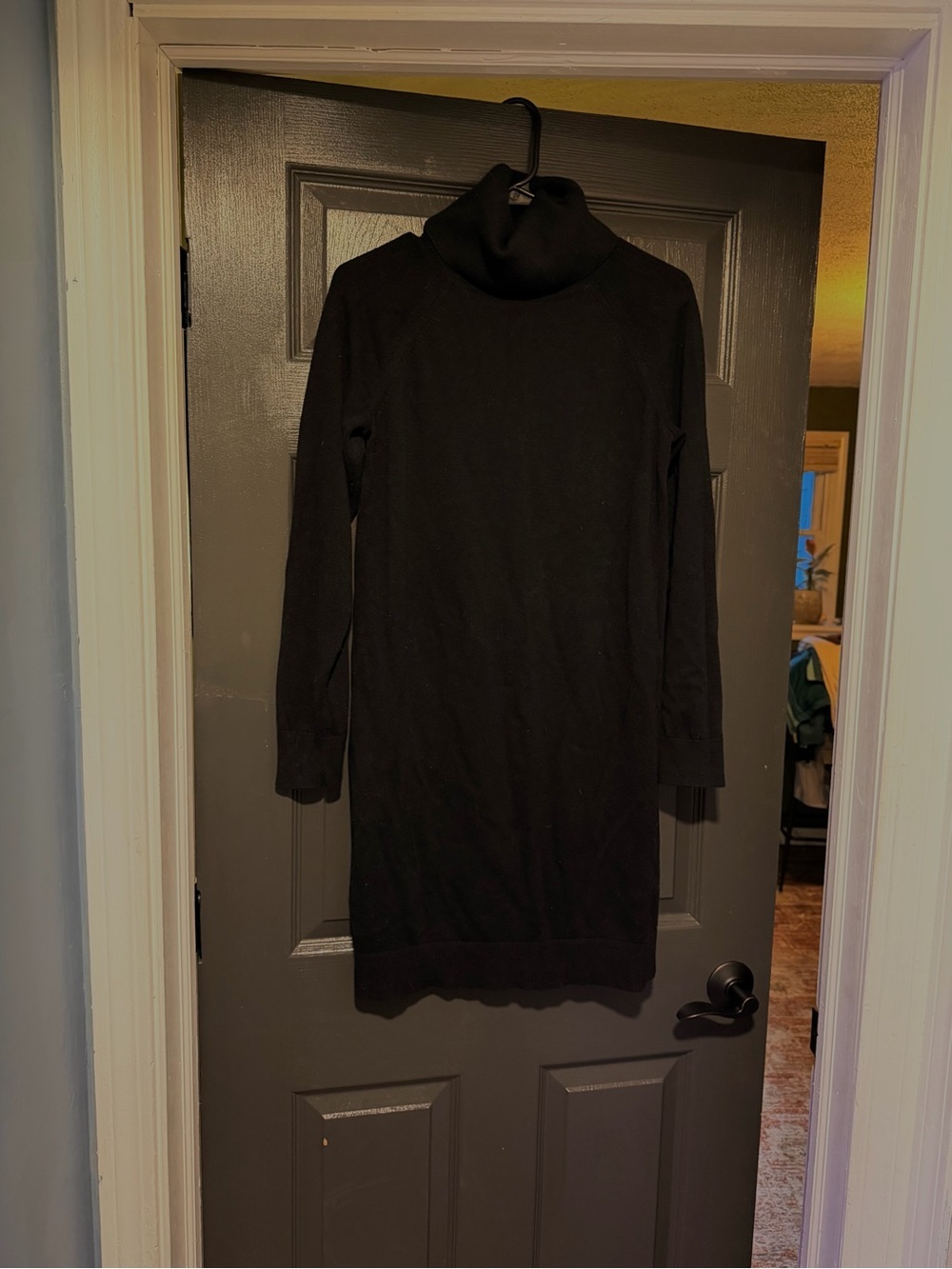 Banana Republic Black Turtleneck Sweater Dress